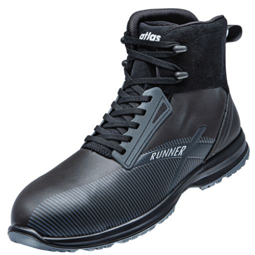 Atlas knöchelhoher Sicherheitsschuh Runner 305 , Größe: 48, Weite: 10 EN ISO 20345 S3 SRC Waterproofleder, Stahlkappe, XP metallfreie Durchtritthemmung 