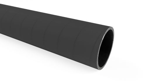 Gummi Spiralschlauch 254x10,5 mm, schwarz Innendurchmesser 254 mm, Wandstärke 10,5 mm, Außendurchmesser 275 mm, RL5 Saug- und Druckschlauch -30°C bis 80°C, Betriebsdruck 6 bar, Vakuum 0,9 bar 