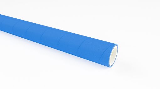Molkerei Dampfschlauch 32x7 mm, blau stoffgemustert Innendurchmesser 32 mm, Wandstärke 7 mm, Außendurchmesser 46 mm, RL40 Lebensmittelschlauch für Milch, Säfte, Fette/Öle und Niederdruck-Dampf zur Reinigung 