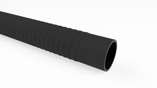 Gummi Spiralschlauch 76x6 mm, schwarz, Länge 5 m Innendurchmesser 76 mm, Wandstärke 6 mm, Außendurchmesser 88 mm Gummi Saugschlauch -30°C bis 85°C, Betriebsdruck 3 bar, Vakuum 0,9 bar 