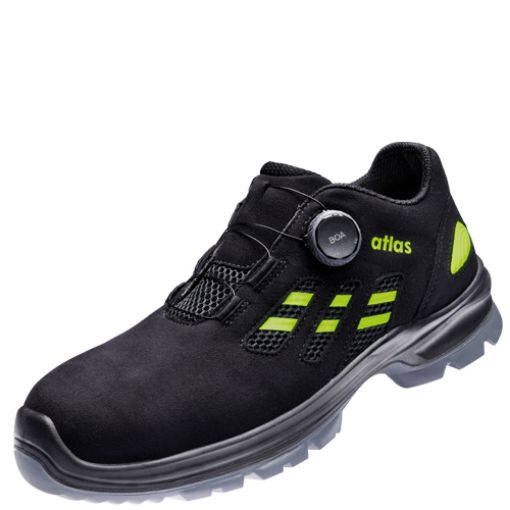 Atlas Halbschuh FLASH 3605 XP BOA, Größe: 49, Weite: 10 EN ISO 20345 S1P SRC Mesh-Obermaterial, Aluminiumkappe, XP metallfreie Durchtritthemmung, BOA-Verschluss 